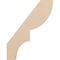 Ekena Millwork 3-inch W x 14-inch D x 18-inch H Ridgewood Rough Cedar Woodgrain TimberThane Knee Brace, Primed BRCUR03X14X18RIDRCPR - alternate 6